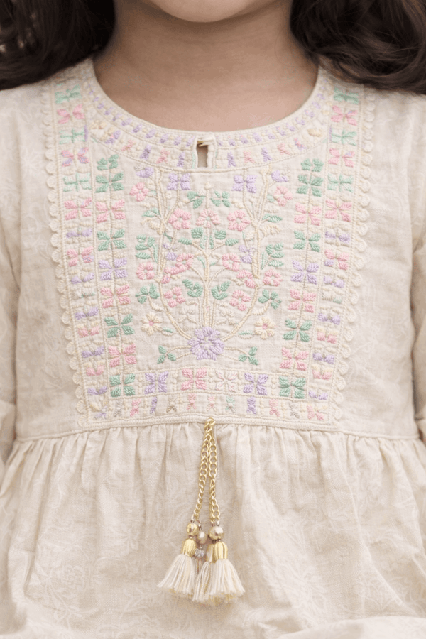Girl Embroidery Fancy Suit 2Pcs - Kiddiesco