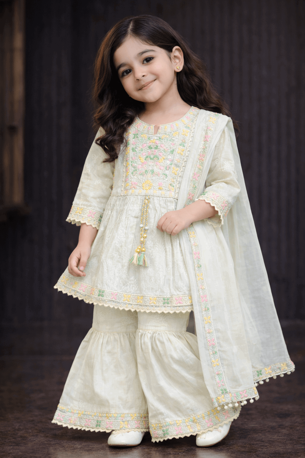 Girl Embroidery Fancy Suit 2Pcs - Kiddiesco
