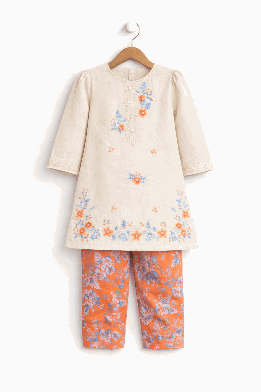 Girl Embroidery Fancy Suit 2Pcs - Kiddiesco