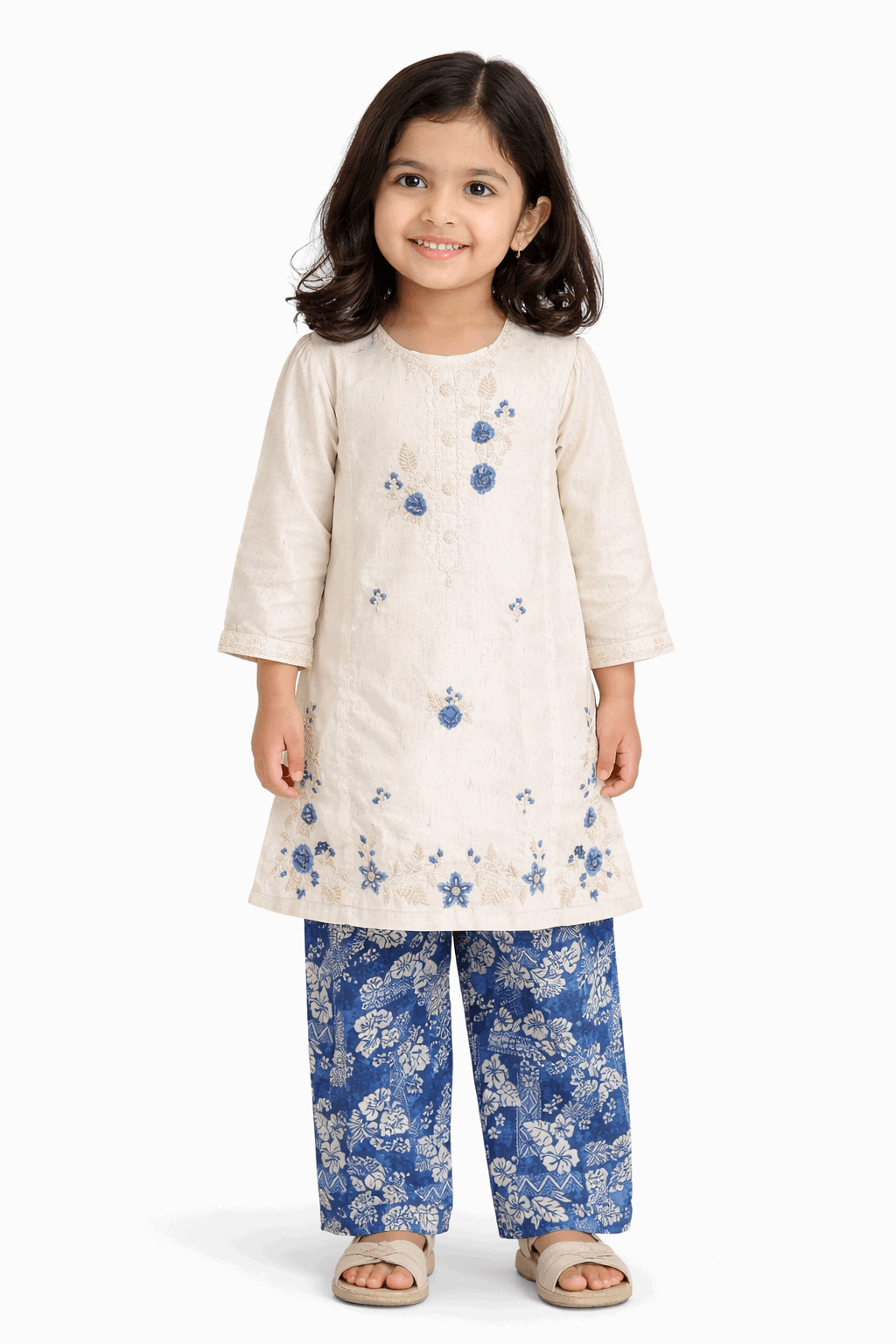 Girl Embroidery Fancy Suit 2Pcs Secondary image