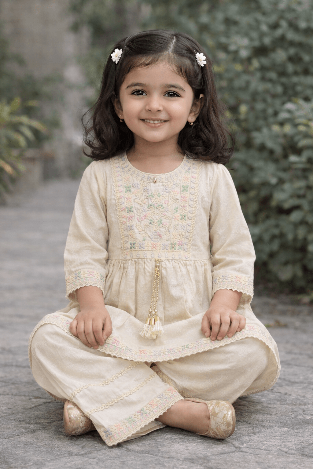 Girl Embroidery Fancy Suit 2Pcs - Kiddiesco