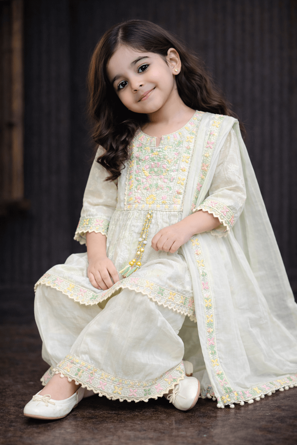 Girl Embroidery Fancy Suit 2Pcs - Kiddiesco