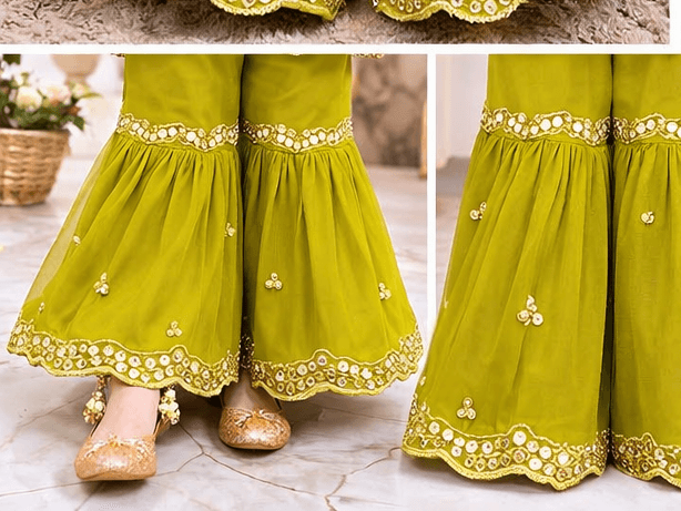 Girl Embroidery Fancy Suit Set - Kiddiesco