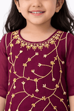 Girl Embroidery Fancy Suit Set - Kiddiesco