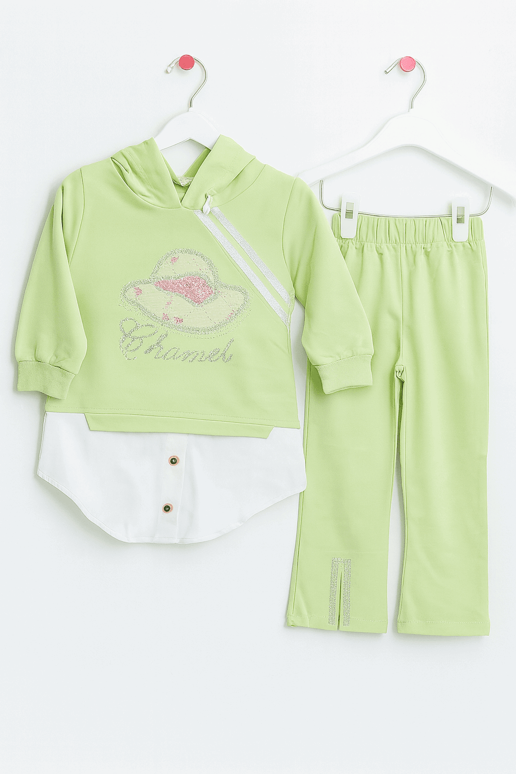 Girl Hoodie Shirt Trouser KDC 039 - Kiddiesco