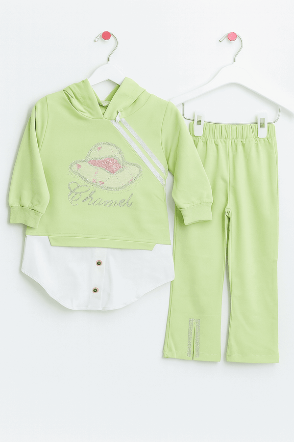 Girl Hoodie Shirt Trouser KDC 039 - Kiddiesco