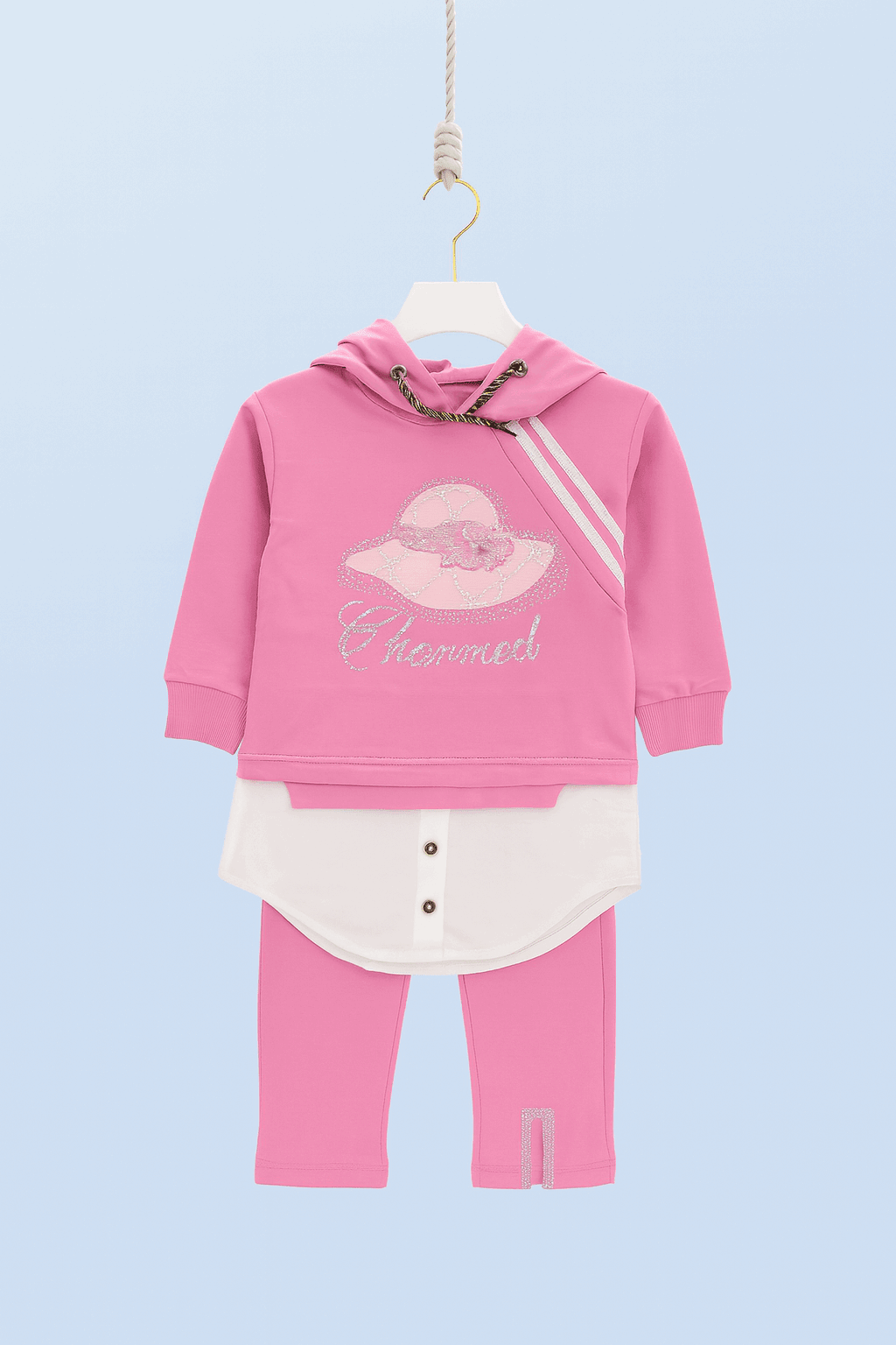 Girl Hoodie Shirt Trouser KDC 040 - Kiddiesco Main image