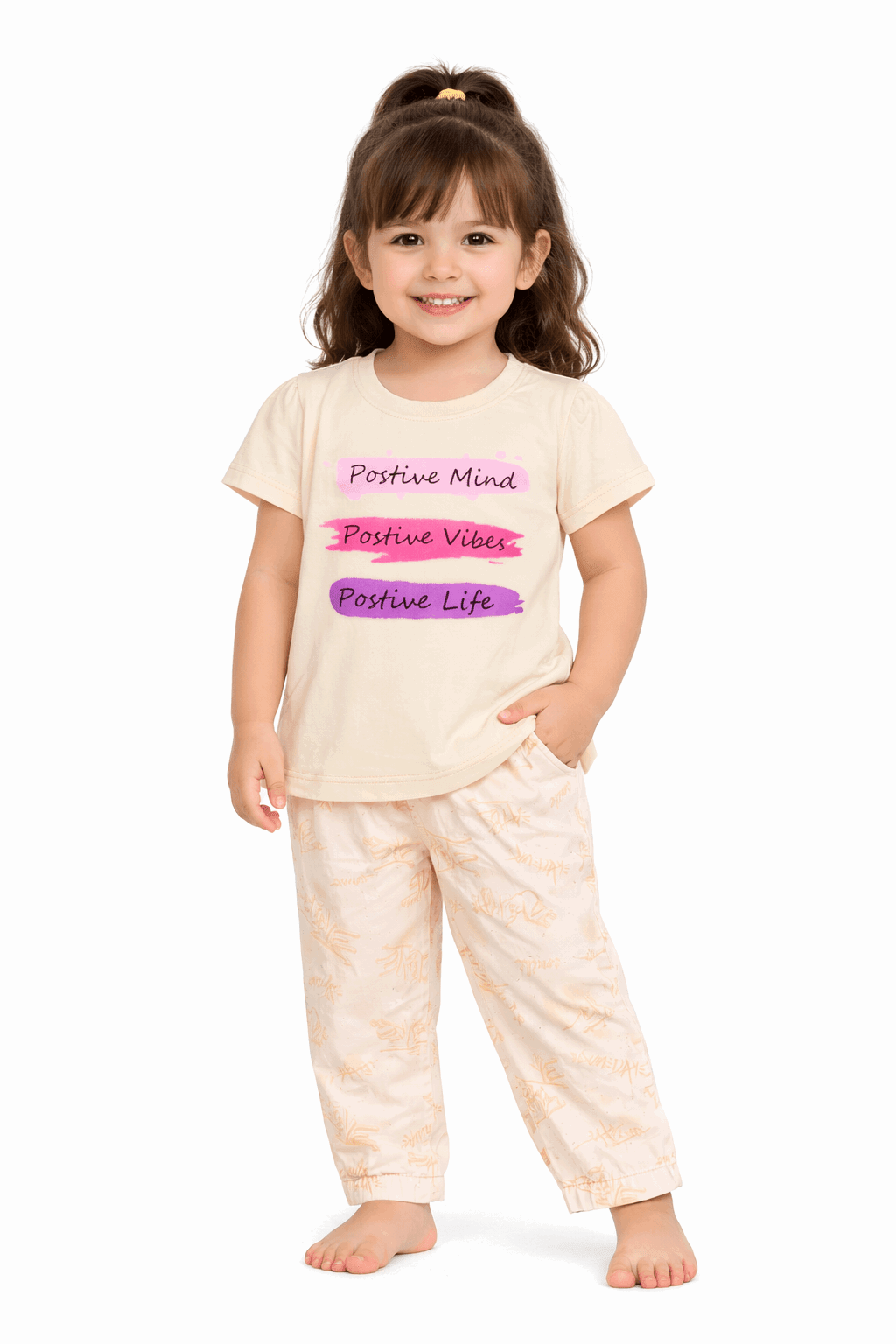 Girl Joyful Moments Outfit - Kiddiesco