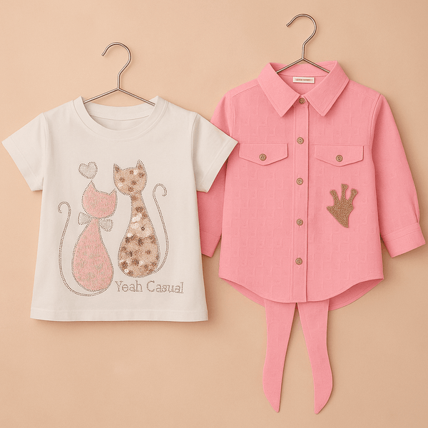 Girl Party Wear Shirt KDC 050 - Kiddiesco