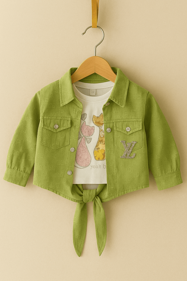 Girl Party Wear Shirt KDC 051 - Kiddiesco