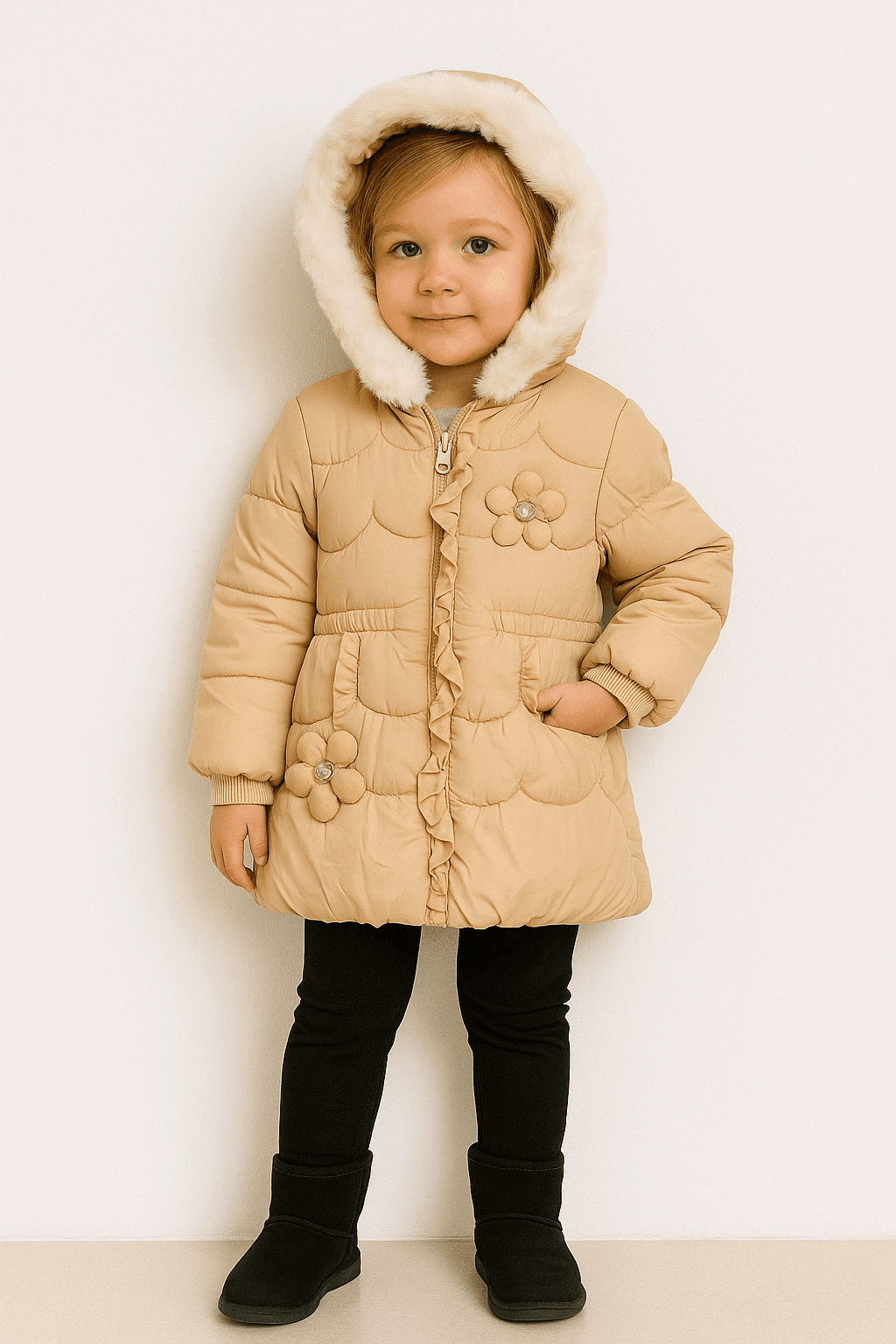 Girl Quilted Jacket KDC 032 - Kiddiesco