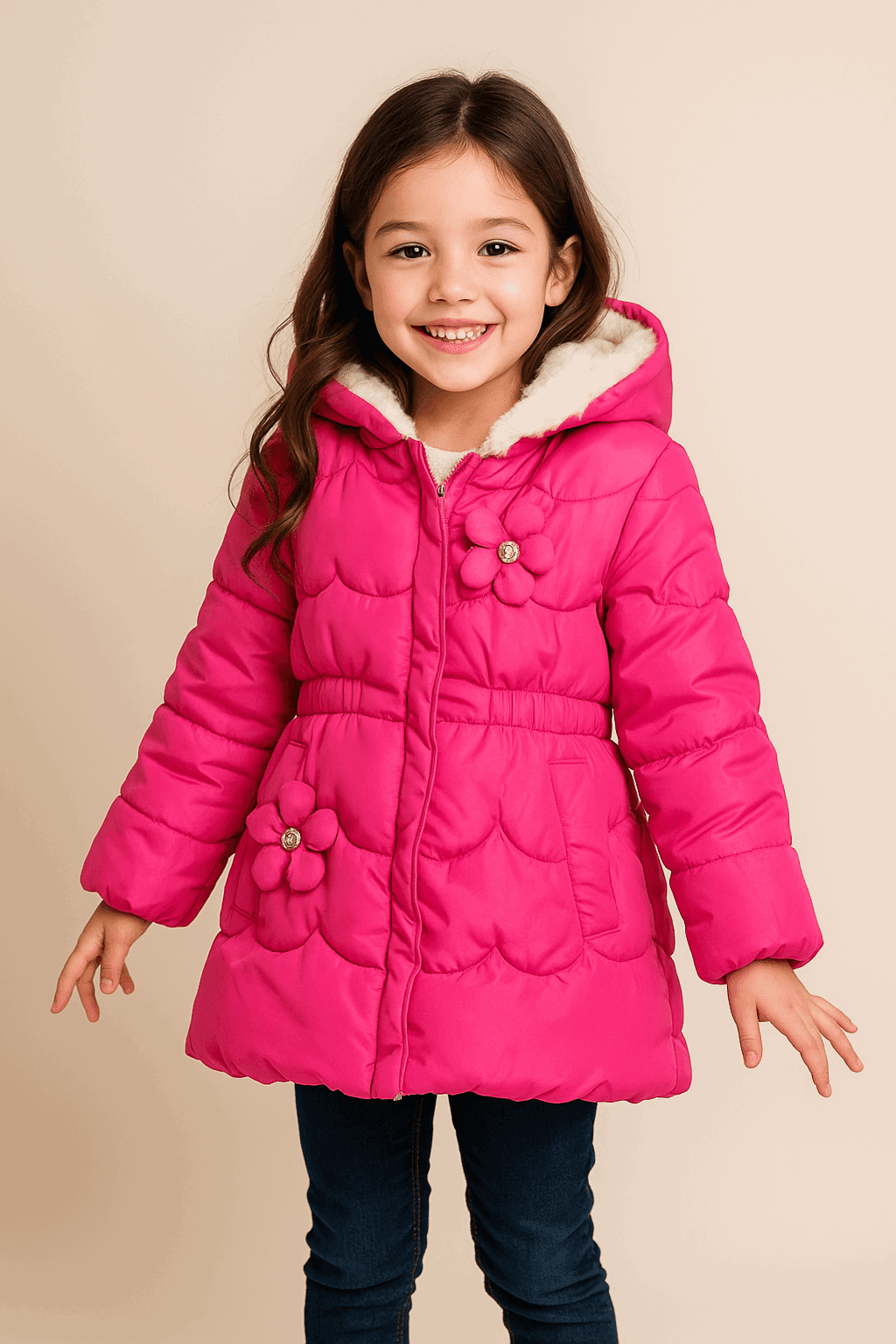 Girl Quilted Jacket KDC 037 - Kiddiesco
