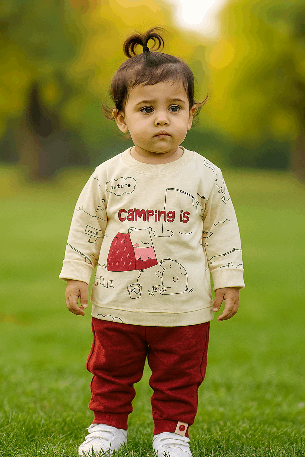 Girl Sweat Shirt Pajama KDC 021 - Kiddiesco Main image