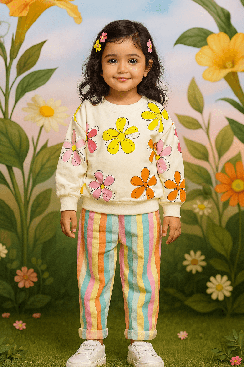 Girl Sweat Shirt Pajama KDC 037 Secondary image