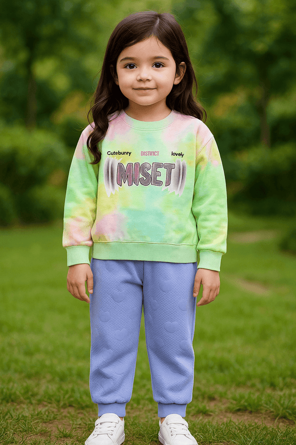 Girl Sweat Shirt Trouser Set KDC 047 - Kiddiesco