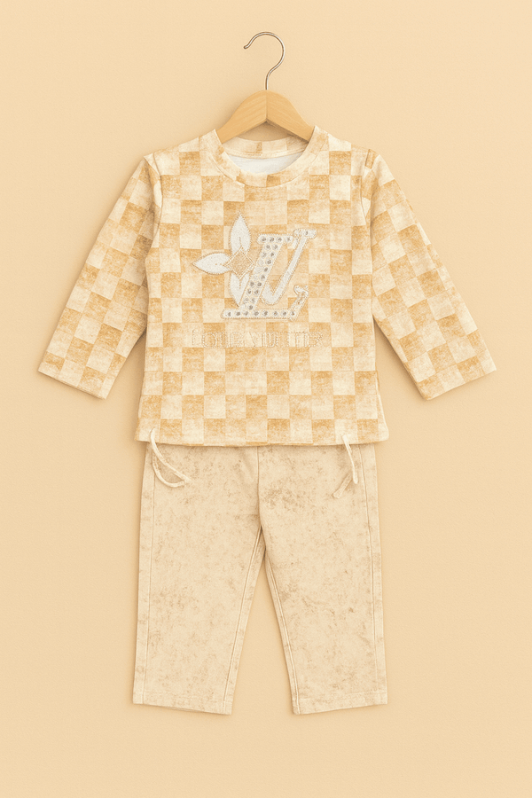 Girl Sweat Shirt Trouser Set KDC 048 - Kiddiesco