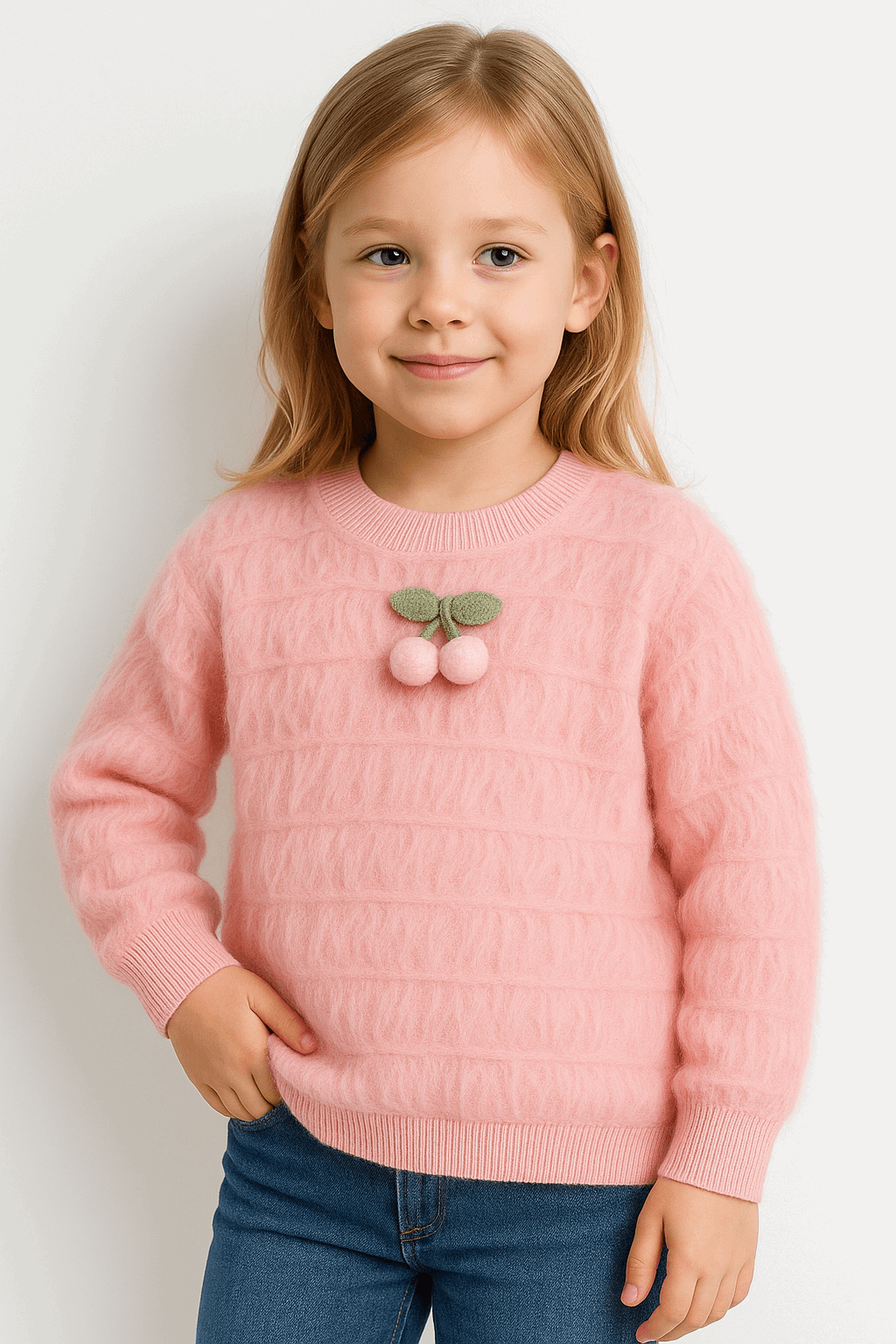 Girl Sweater Pink KDC 040 - Kiddiesco