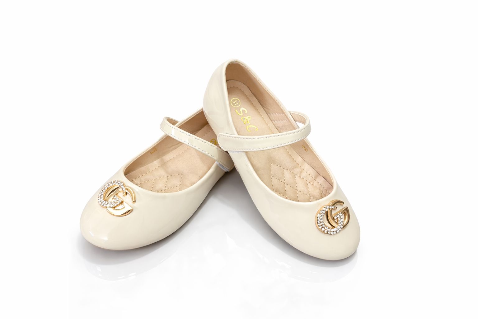 Girls Pumps OF White KDS 041 - Kiddiesco