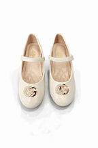 Girls Pumps OF White KDS 041 - Kiddiesco