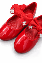 Girls Pumps Red KDS 040 - Kiddiesco