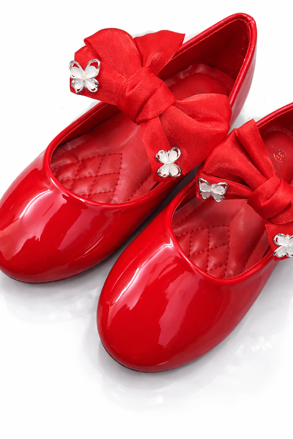 Girls Pumps Red KDS 040 - Kiddiesco