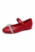 Girls Pumps Red Mat KDS 042 - Kiddiesco