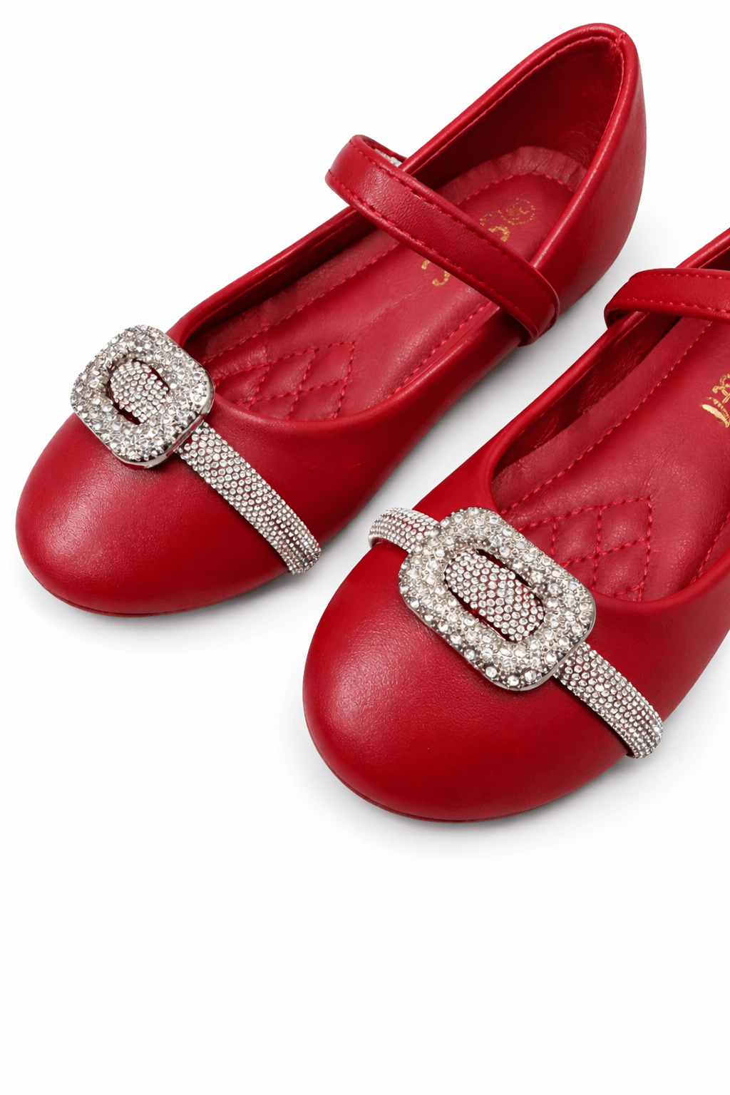 Girls Pumps Red Mat KDS 042 - Kiddiesco