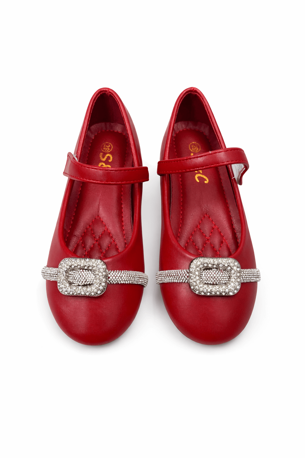 Girls Pumps Red Mat KDS 042 - Kiddiesco