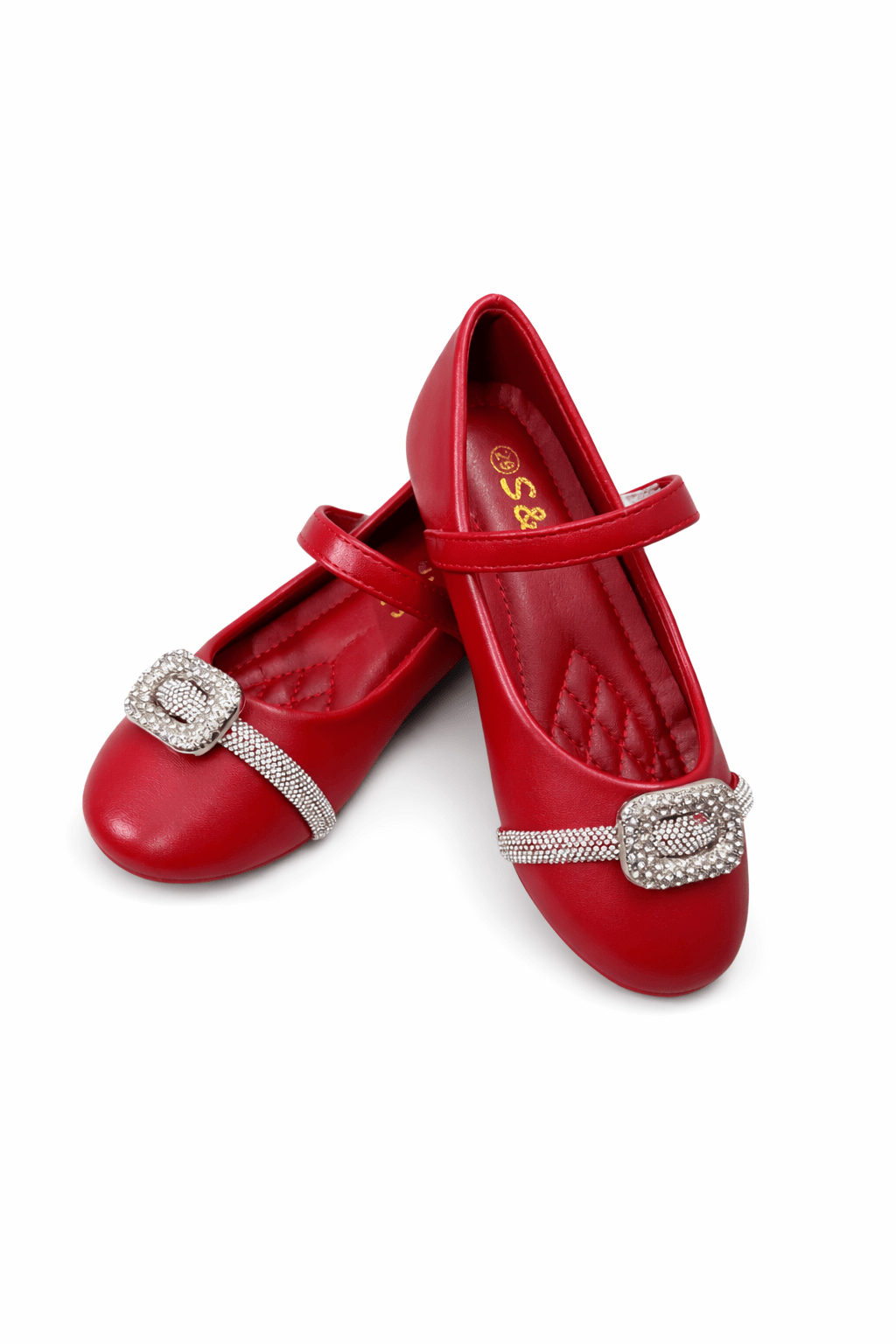 Girls Pumps Red Mat KDS 042 - Kiddiesco