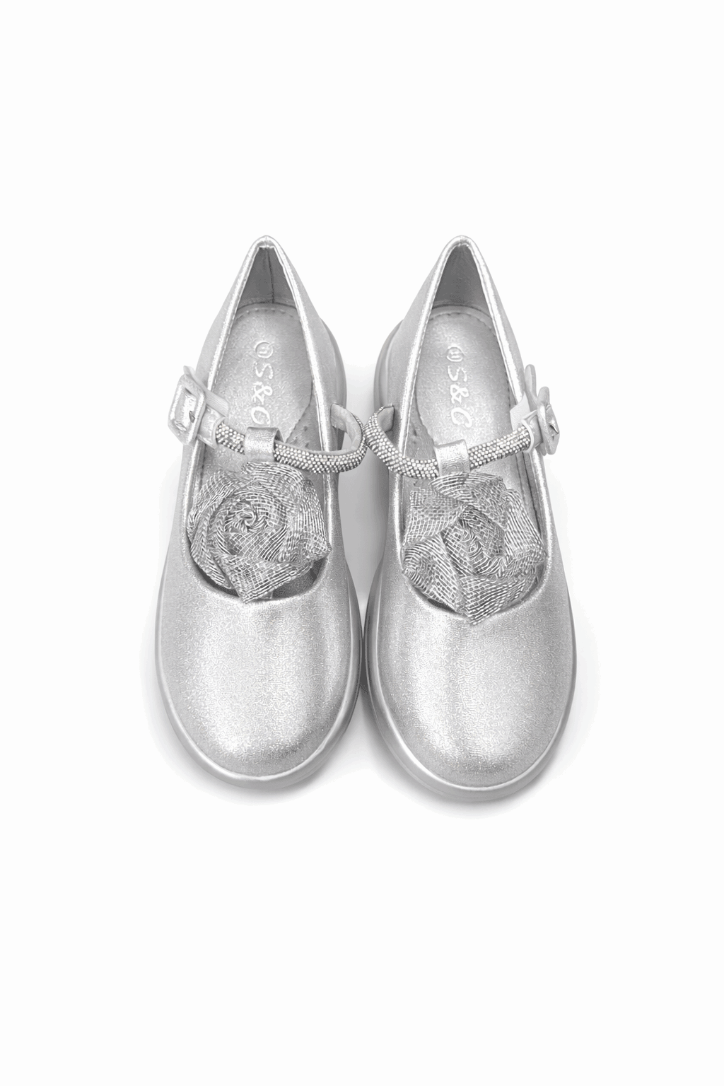 Girls Pumps SILVER KDS 038 - Kiddiesco