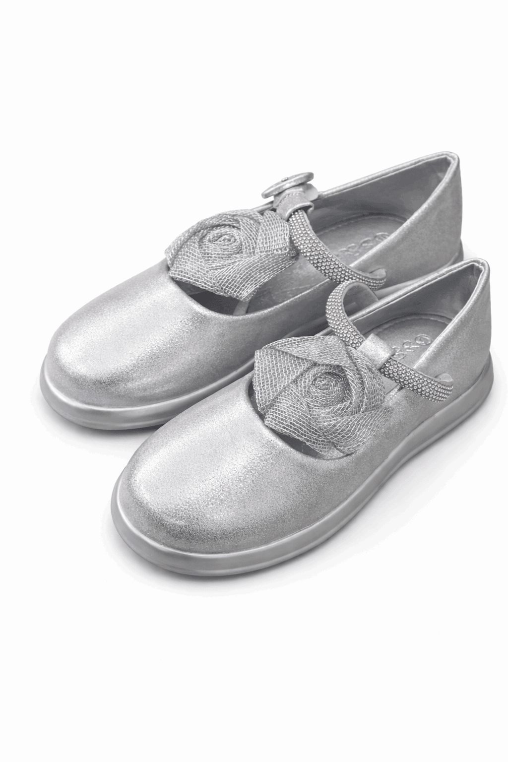 Girls Pumps SILVER KDS 038 - Kiddiesco
