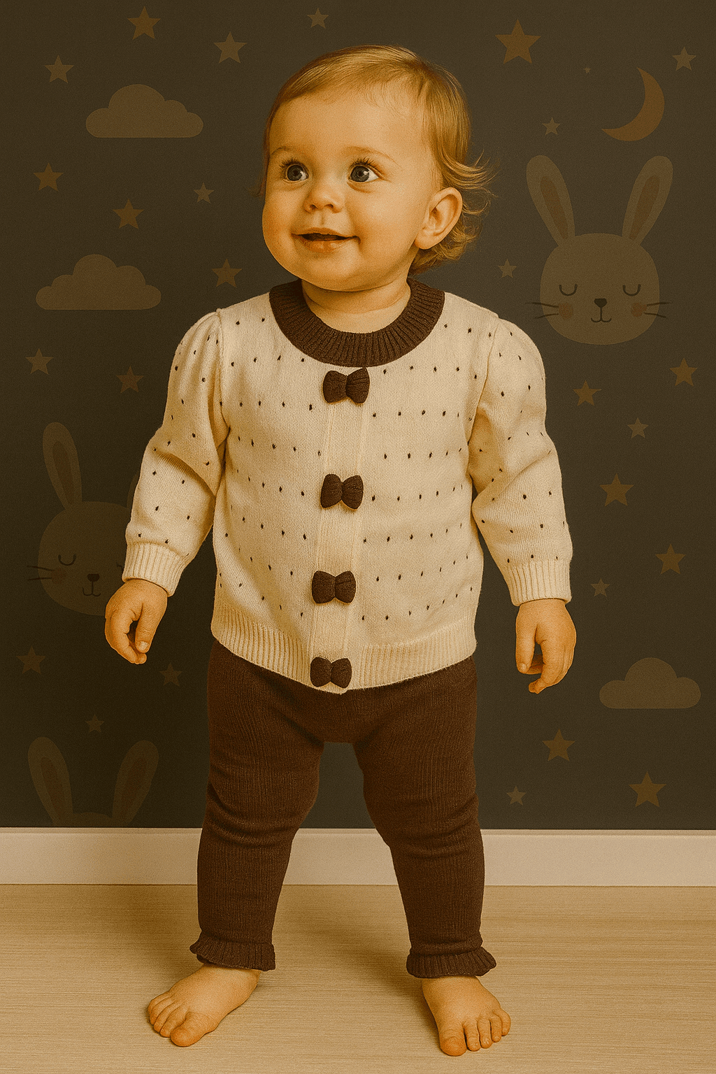 Girls Woolen Sweater & Pajama Set KDC 016 - Kiddiesco