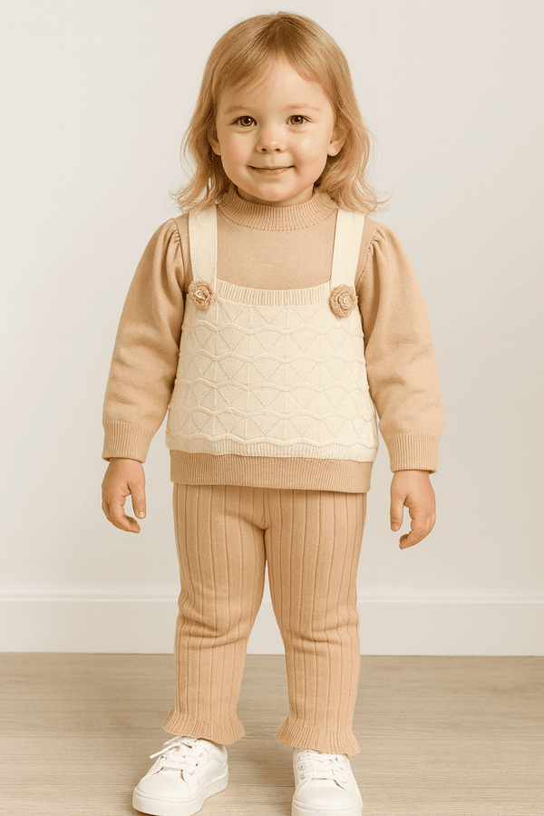 Girls Woolen Sweater & Pajama Set KDC 019 - Kiddiesco