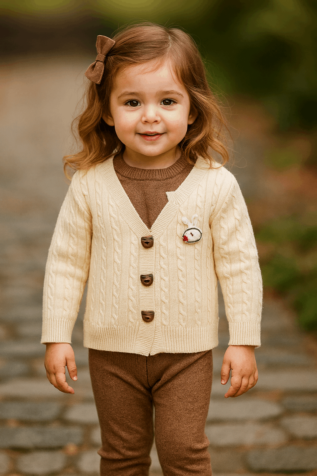 Girls Woolen Sweater & Pajama Set KDC 030 - Kiddiesco Main image