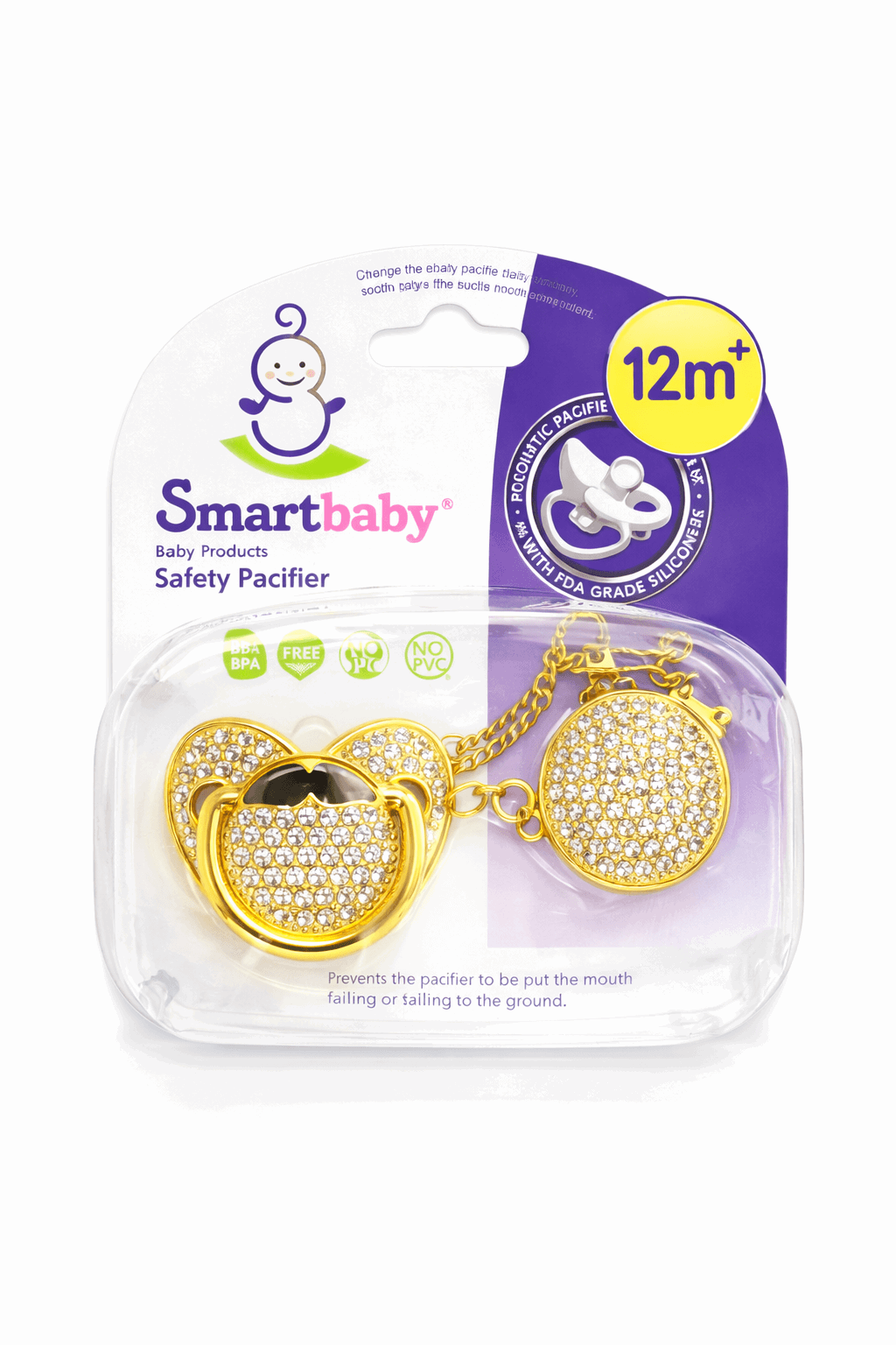 Gold plated Pacifier - Kiddiesco Main image