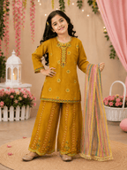 Golden Charm Embroidered Suit - Kiddiesco