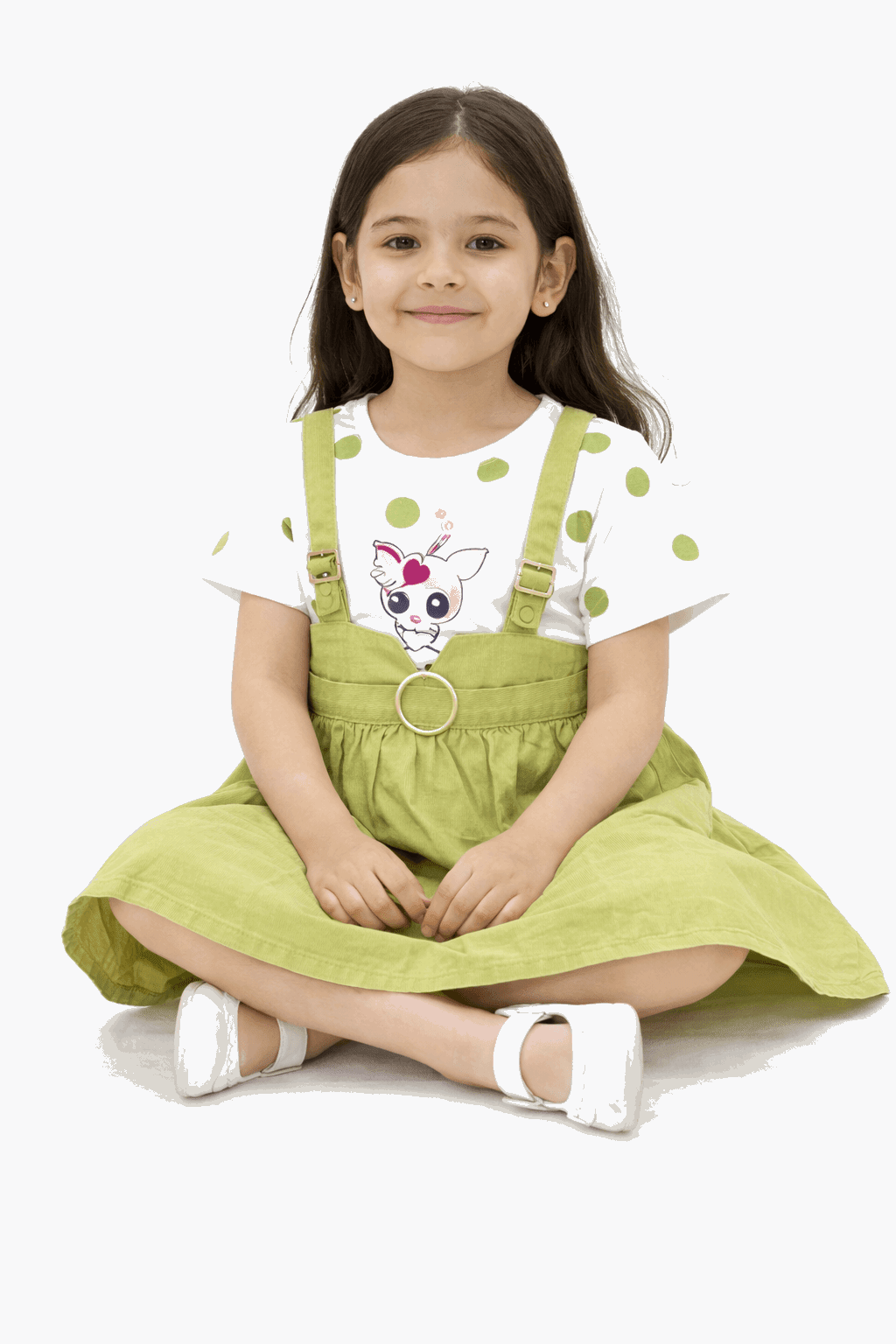 Green Labubu Blossom Dress - Kiddiesco