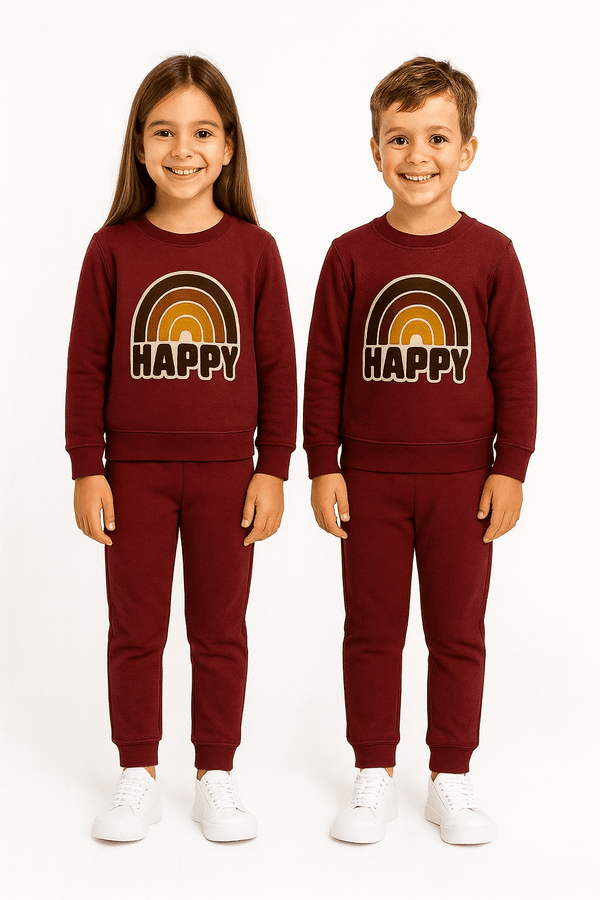 Happy Sweat Shirt & Trouser - Kiddiesco