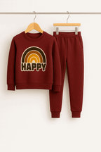 Happy Sweat Shirt & Trouser - Kiddiesco