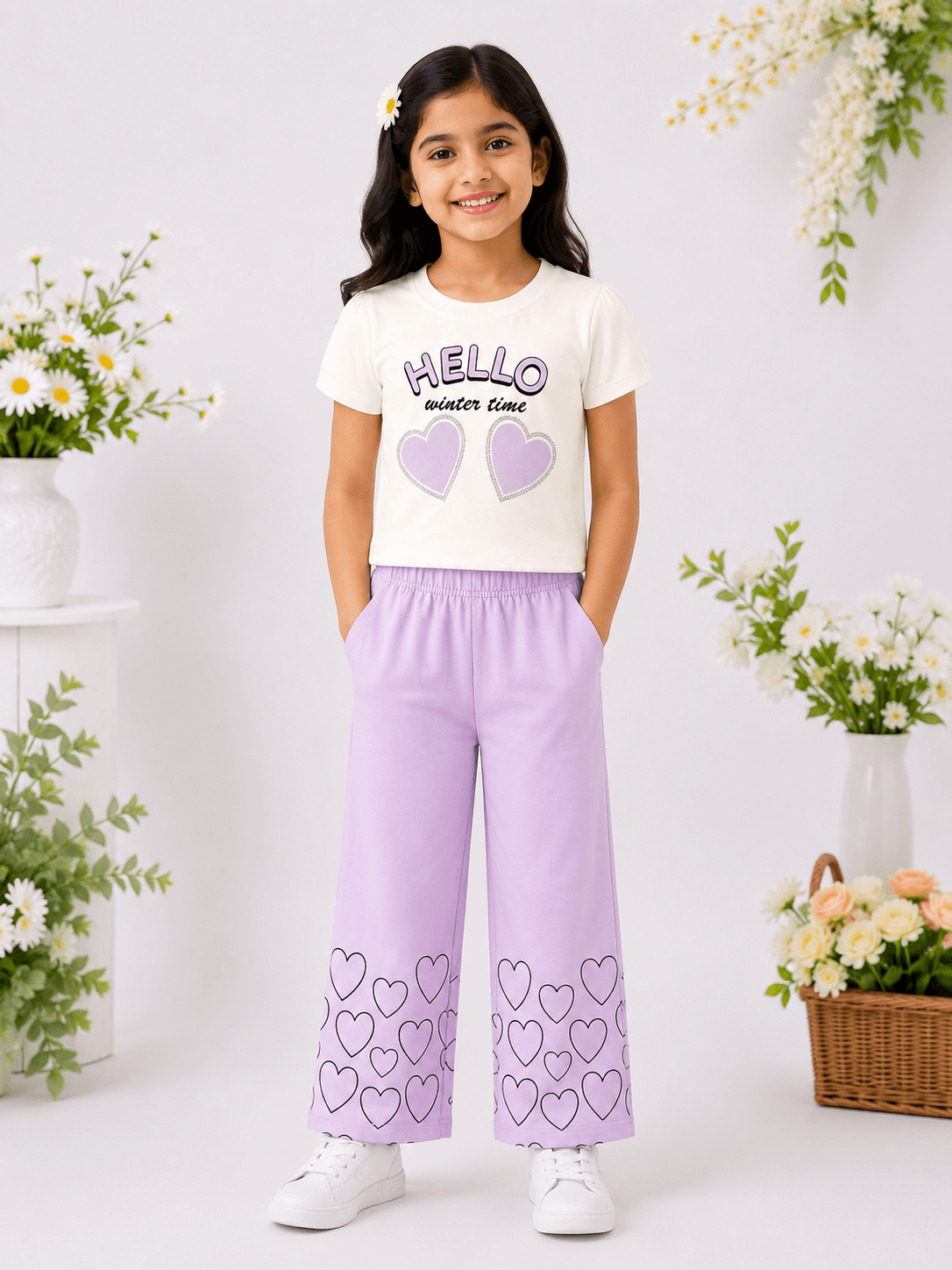 Hello Sunshine Girls Outfit - Kiddiesco