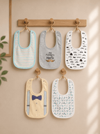 Helo Father Baby Bibs Pack OF 5 - Kiddiesco