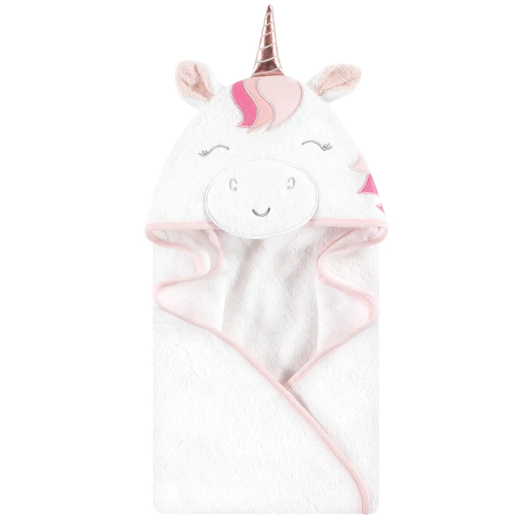 Hooded Towel Unisex Rose Unicorn - Kiddiesco Main image
