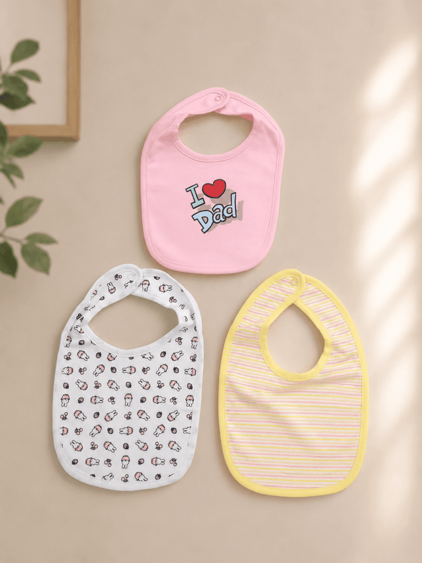 I Dad Baby Bibs Pack OF 3 - Kiddiesco