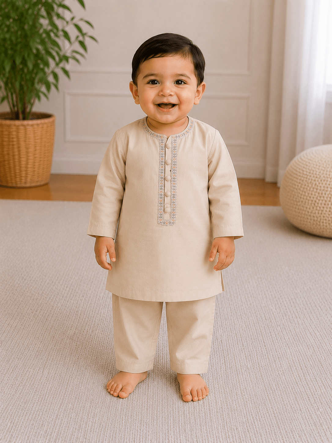 Infant Boys Embroidered Shalwar Kameez Secondary image