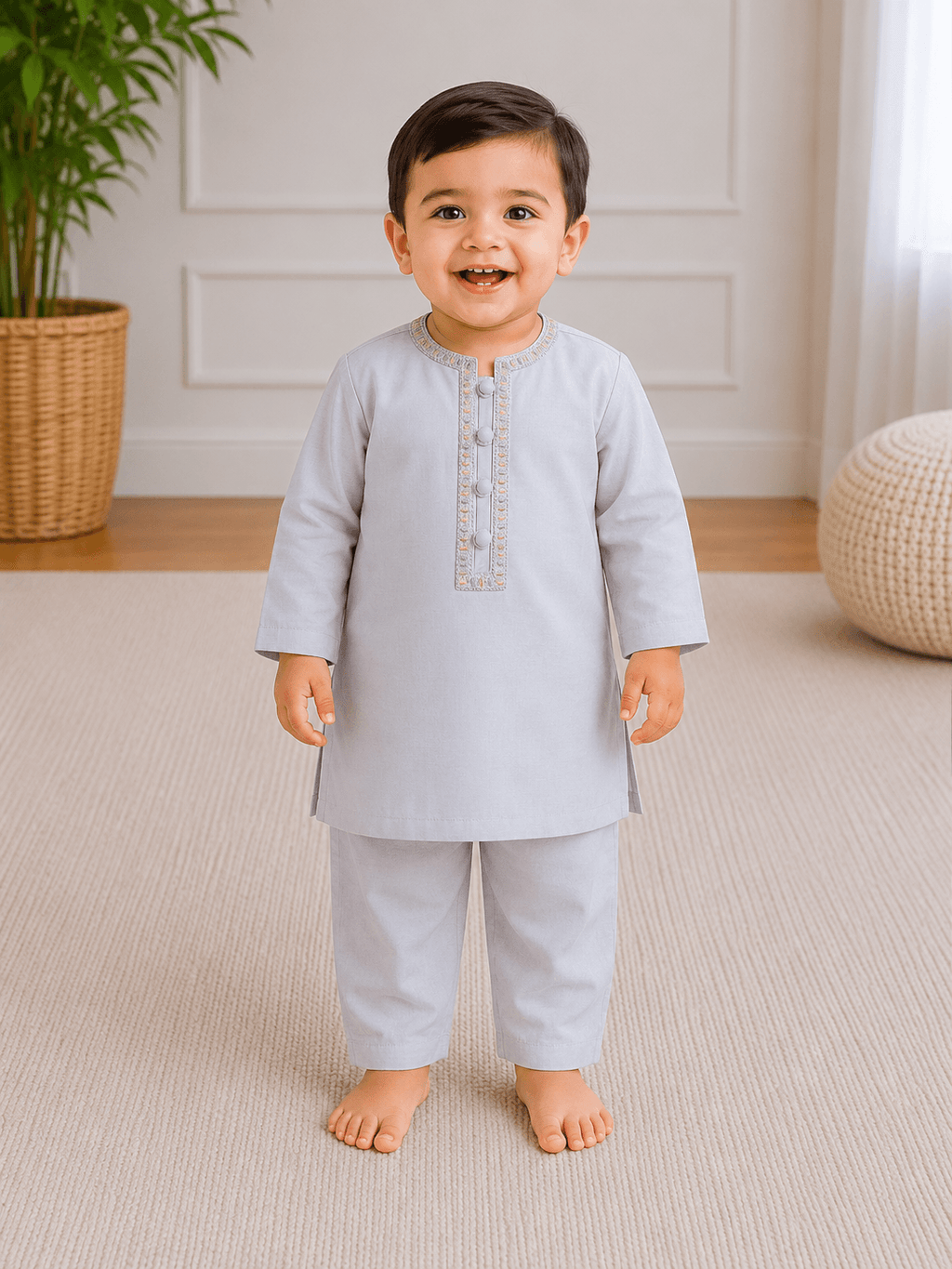 Infant Boys Embroidered Shalwar Kameez - Kiddiesco