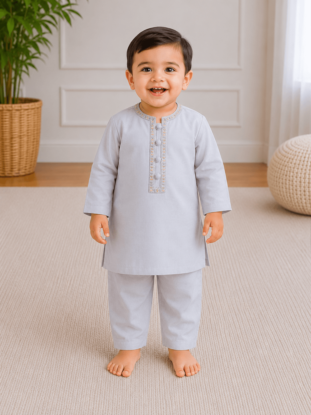 Infant Boys Embroidered Shalwar Kameez - Kiddiesco