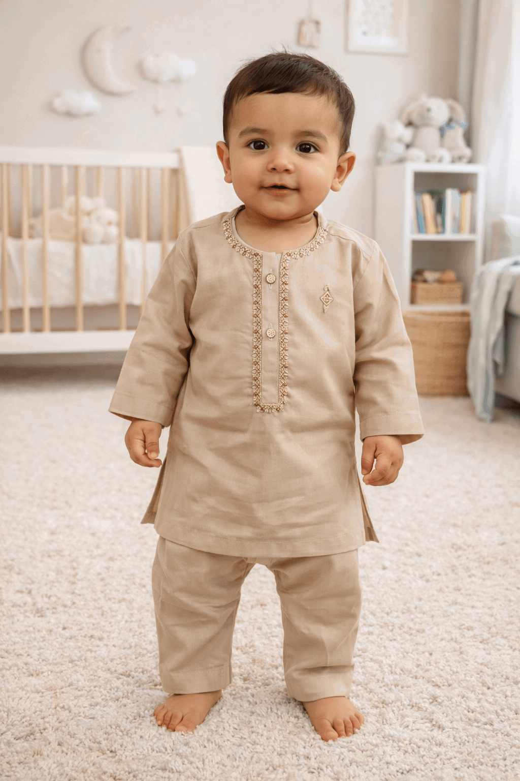 Infant Boys Embroidered Shalwar Kameez - Kiddiesco
