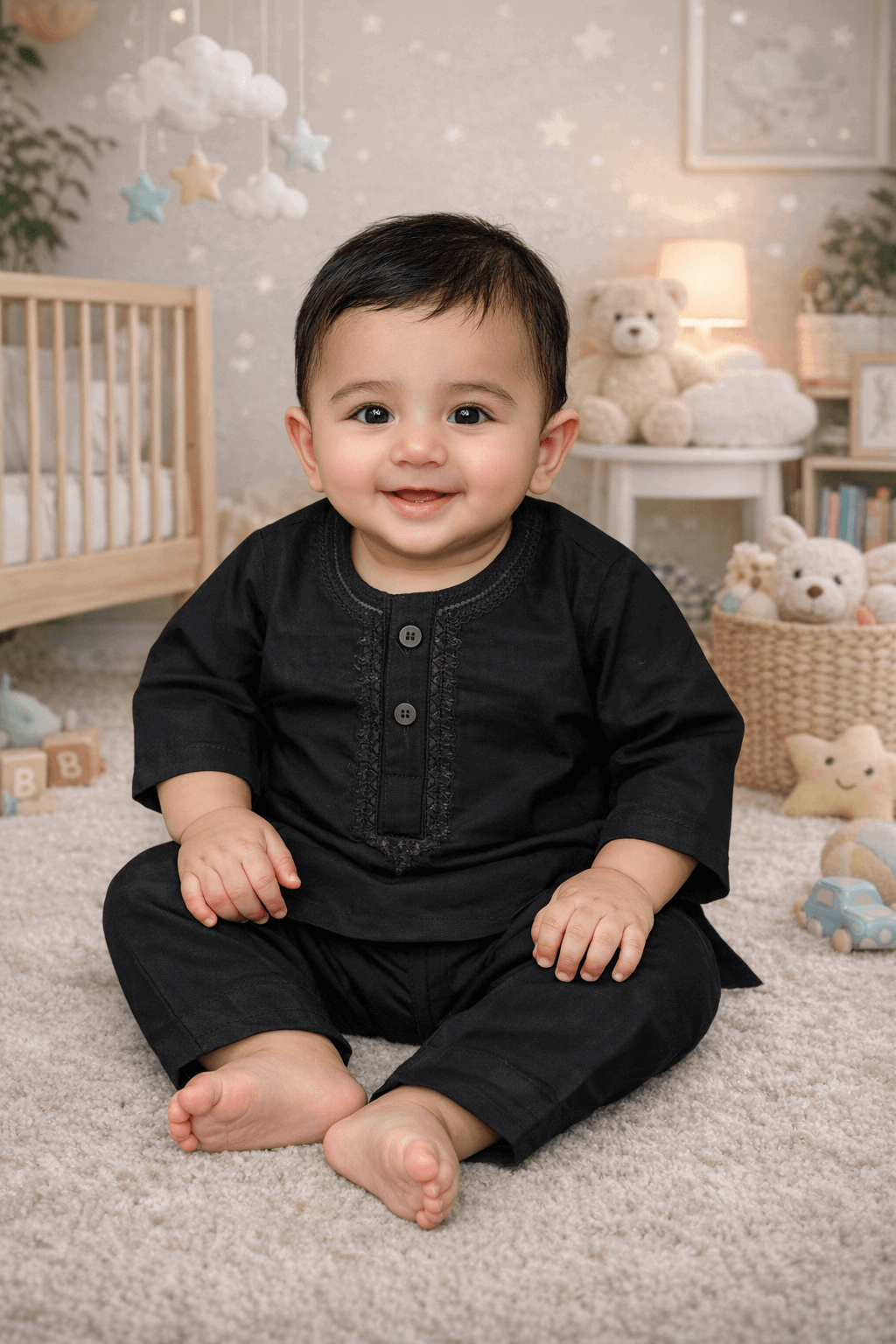 Infant Boys Embroidered Shalwar Kameez Secondary image