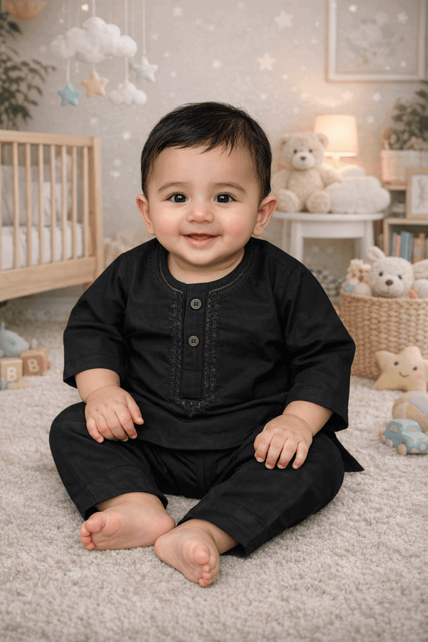 Infant Boys Embroidered Shalwar Kameez - Kiddiesco