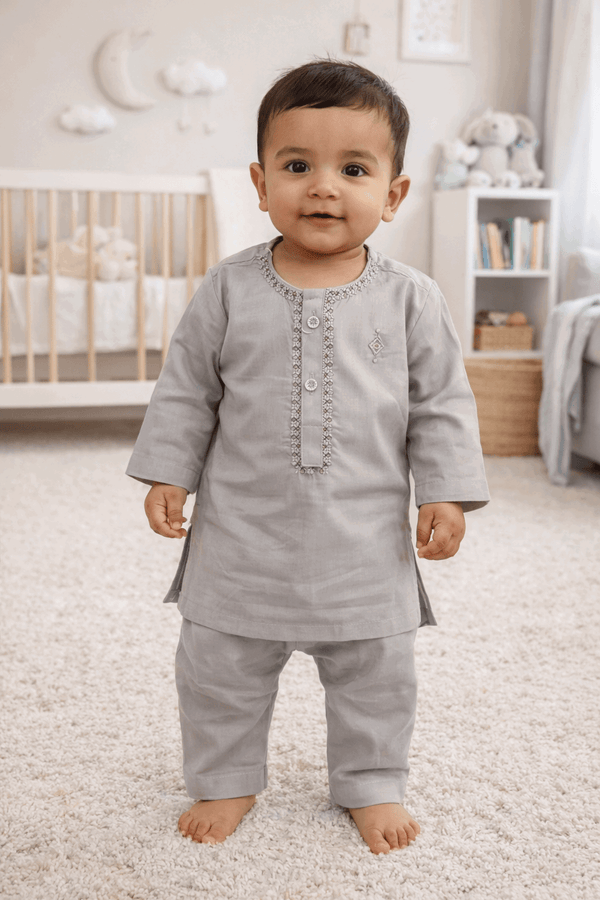 Infant Boys Embroidered Shalwar Kameez - Kiddiesco